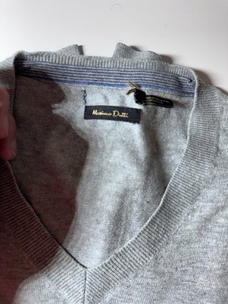Jersey Massimo Dutti de punto fino en color gris