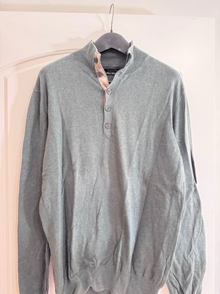 Jersey Massimo Dutti de punto fino en color gris