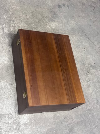 Caja cubertería madera 2 pisos