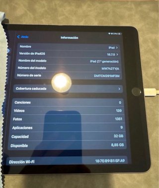 iPad 7ª Gen 32GB Plata