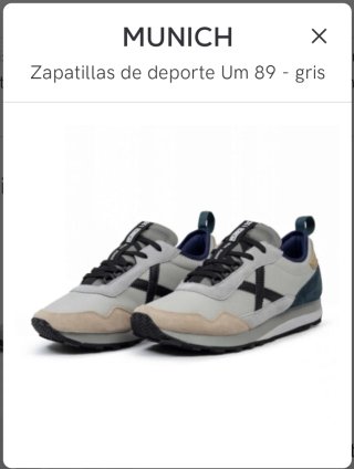 Zapatillas Munich Um 89 - Gris
