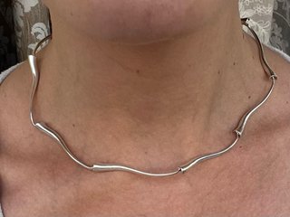 Collar Plata 925 Eslabones ondulados
