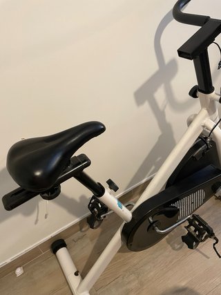 Bicicleta Estática Gimnasio Blanca