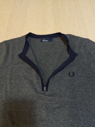Polo Fred Perry punto gris - Talla S