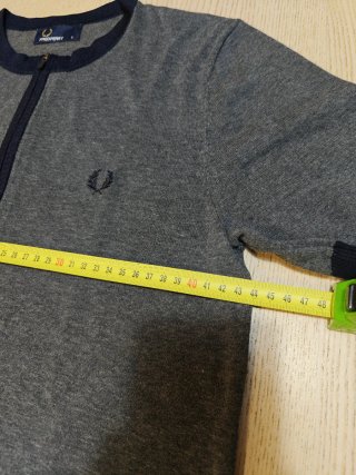 Polo Fred Perry punto gris - Talla S