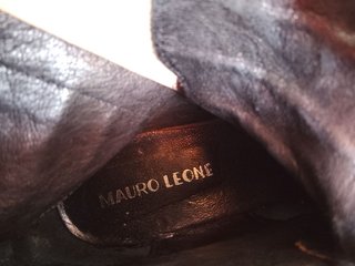 Stivaletti marroni pelle mauro leone 38