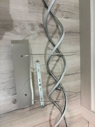 Lámpara LED Diseño Moderno Plata