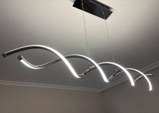 Lámpara LED Diseño Moderno Plata