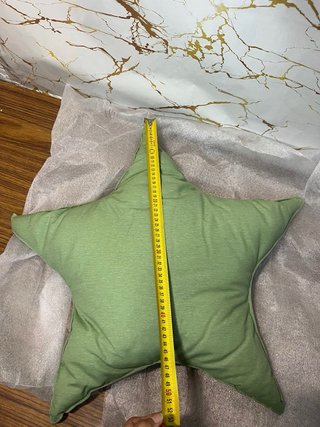 Cojín decorativo estrella verde