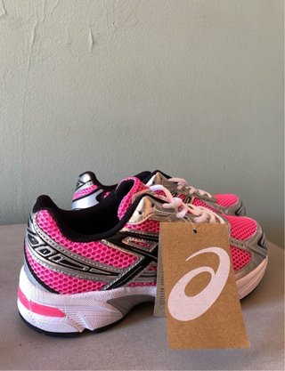 Zapatillas Asics Niña Rosa y Plata