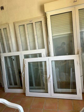Ventanas de aluminio blancas - 145+125/145+105