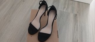 Sandalias tacón Mango negras