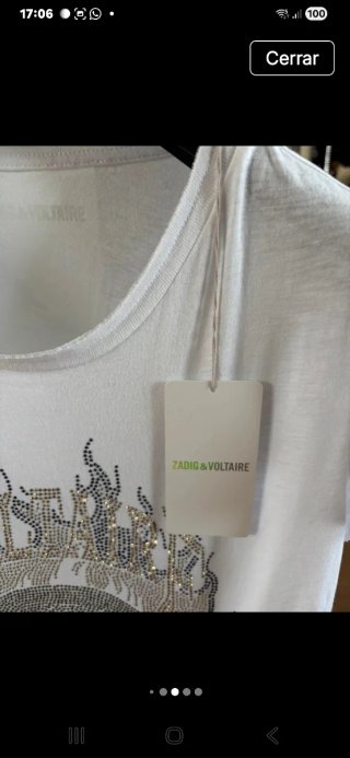 Zadig & Voltaire Camiseta Pedrería Calavera