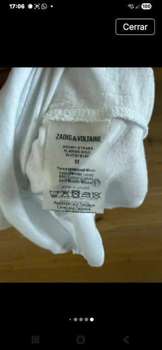 Zadig & Voltaire Camiseta Pedrería Calavera
