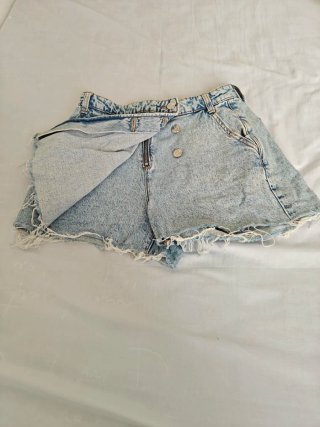 Falda pantalón vaquera Zara