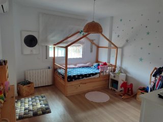 Cama estructura casita madera 105cm