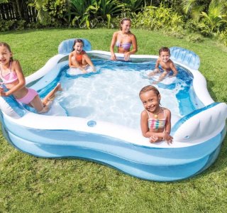 Piscina Hinchable Infantil Unicornio con Chorro