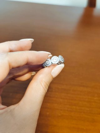 Anillo Golfi Circonitas Ajustable Plata