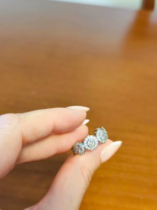 Anillo Golfi Circonitas Ajustable Plata