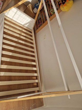 Cama tipi cabaña infantil madera