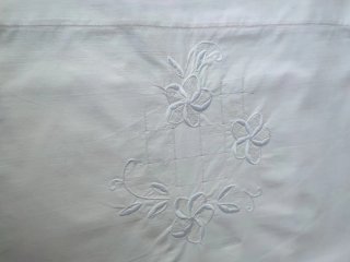 Juego de cama bordado de algodón