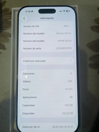 iPhone 16 Pro 128GB Blanco