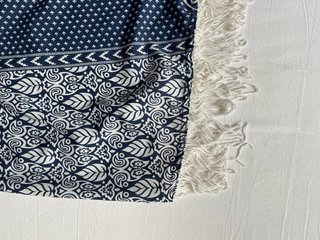 Kimono Koala Bay flecos azul y blanco Talla M