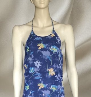 Vestido Cedosce C2C – Estampado floral azul