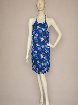 Vestido Cedosce C2C – Estampado floral azul