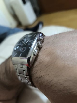 Reloj Emporio Armani Negro y Plateado