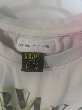 Camiseta Nirvana Tie-Dye Talla L del Lefties