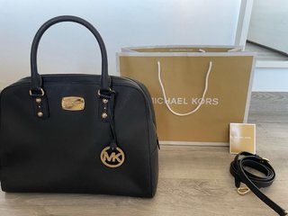 Bolso Michael Kors Negro Dorado ORIGINAL