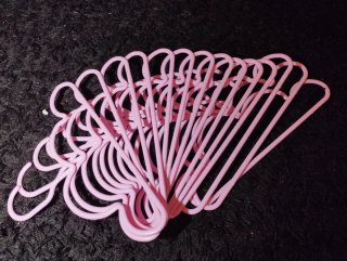 Lote 14 Perchas Nube Rosa