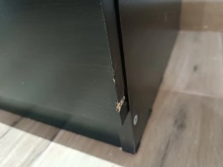 Cómoda alta Ikea negra