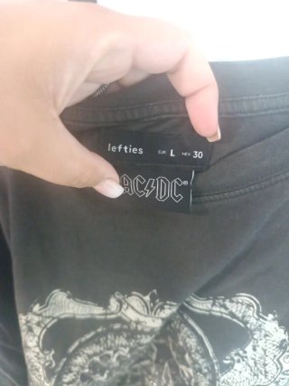 Camiseta AC/DC Talla L Lefties