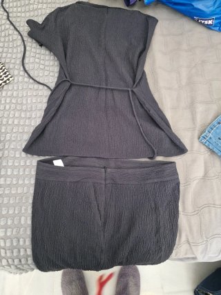Conjunto blusa y pantalón azul marino  M da 44