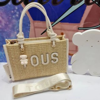 Bolso Tous Beige Paja con Oso