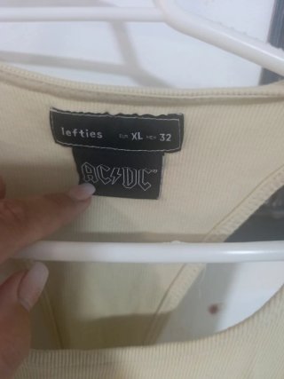 Top ACDC Lefties Beige Talla XL