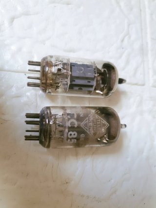 Válvulas ECC85 PCF80 Radio antigua vintage época