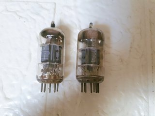 Válvulas ECC85 PCF80 Radio antigua vintage época