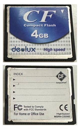 Tarjeta Compact Flash 4GB DeLux
