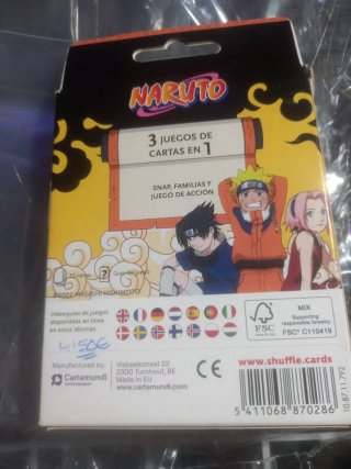 Juego de cartas Naruto Shuffle