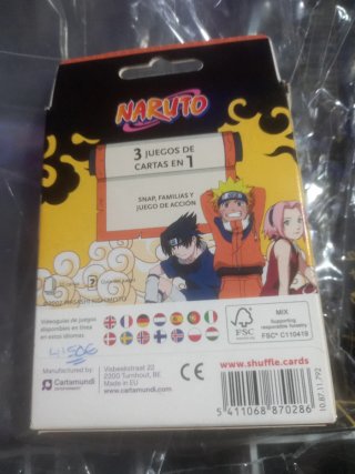 Juego de cartas Naruto Shuffle