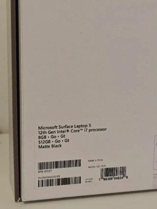 Microsoft Surface Laptop 5 i7 | 512GB