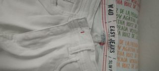 Pantalones vaqueros blancos Talla M