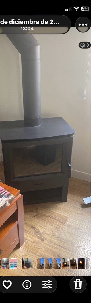 Chimenea Hergom EB-1 con tubo