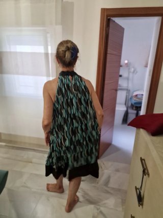 Vestido corto fiesta lentejuelas L