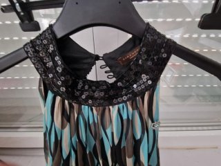 Vestido corto fiesta lentejuelas L