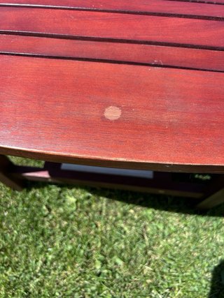 Mesa de madera para terraza o jardín
