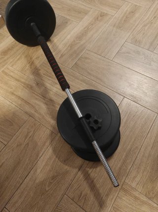Barra (2 Mancuernas) con discos por 30 Kg